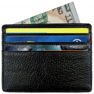 Oryer RFID Blocking Leather Wallet, Slim Thin Minimalist Pocket Wallets Card Holder - Black