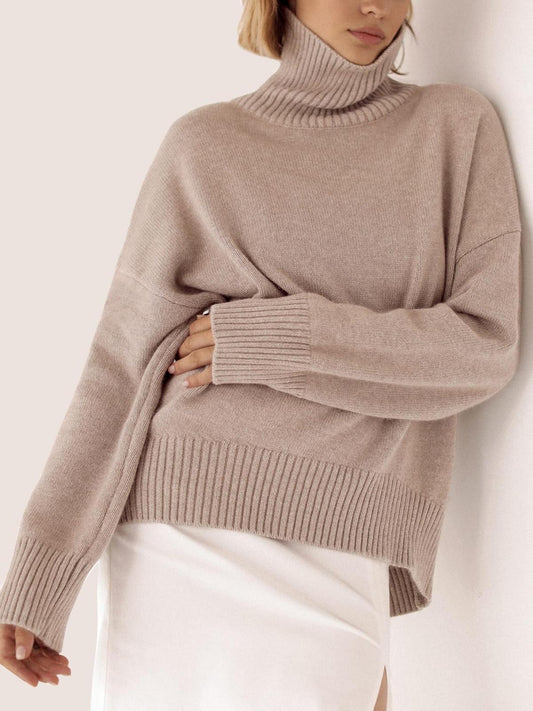 Oryer Queen Women's Oversized Cable Knit Crewneck Sweaters